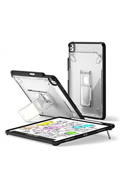 CLOUD Husa compatibila cu iPad Pro 13 2024, Protect, Y26, Plastic, Smoke Pitch Black