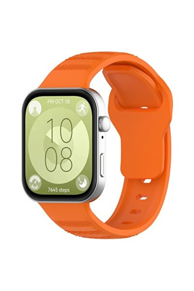 SOL Watch Strap for Huawei Watch Fit 3, SOL, Y20, Silicone, Orange Touch