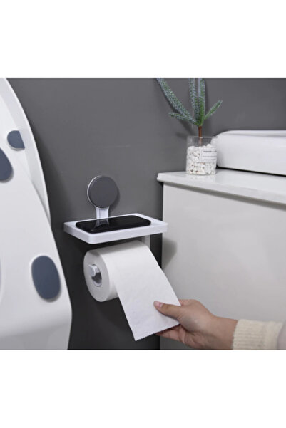 Sale4u Suport pentru hârtie igienică cu suport pentru telefon