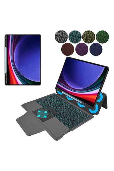 Techsuit Protective Case with Keyboard for Samsung Galaxy Tab S9 Plus/S10 Plus, Axio Protect, S34, Lexgard, D