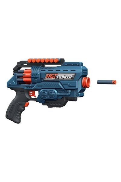 Fast Pioneer Shooter Machine Albastru Portocaliu și 36 de săgeți din spumă