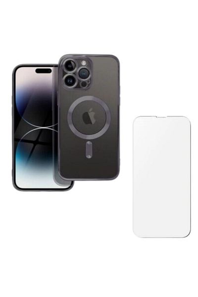 Mercaton Protective Case and Screen Protector for iPhone 16 Pro Max, TPU, Camera Protection, MagSafe, Anti-Sl
