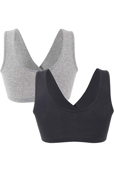 Yelajoy 2Pcs Maternity Nursing Bra,Seamless Non-Wired Maternity Bra,V-shaped cross design ,for Women