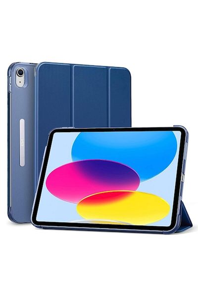 SOL Husa Protectie pentru iPad 10 2022 10.9, SoLSiA, S53, Piele ecologica, Albastru Marin