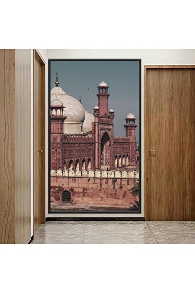 Marktna لوحة قماشية بتصميم اسلامي مع برواز شامبين مجوف