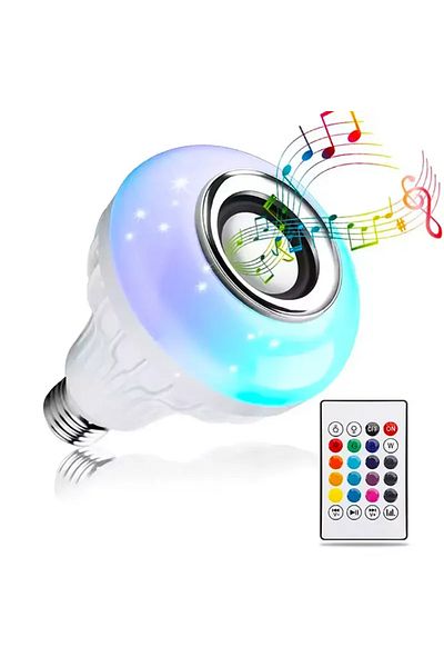 OEM Smart RGB Light Bulb with Bluetooth Speaker and Remote Control - 2-in-1 Sound & Light Device
