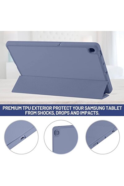 SOL Husă de protecție pentru Samsung Galaxy Tab S6 Lite 2020/2022/2024, SOL, J11, TPU, culoare mov berry