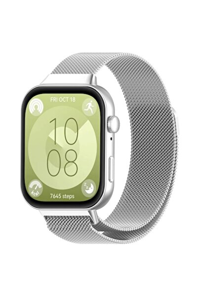 Juls Curea din oțel pentru Huawei Watch Fit 3 - Argintie