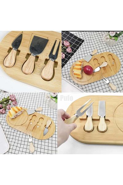 OEM Bamboo platter for presenting and serving cheeses