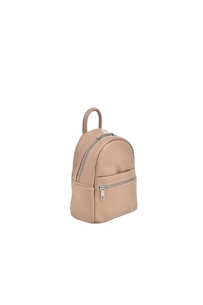 Generic Women's backpack made of genuine leather BG18805, Cipria