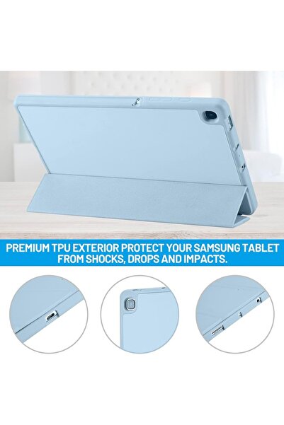 SOL Husă de protecție pentru Samsung Galaxy Tab S6 Lite 2020/2022/2024, SOL, J12, TPU, Albastru cer