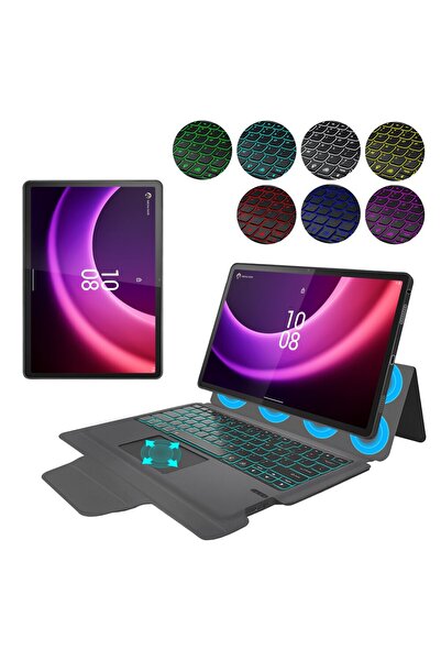 Techsuit Protective Case with Keyboard for Lenovo Tab P11 Gen 2 11.5, Axio Safe, S37, Lexgard, Deep Dark