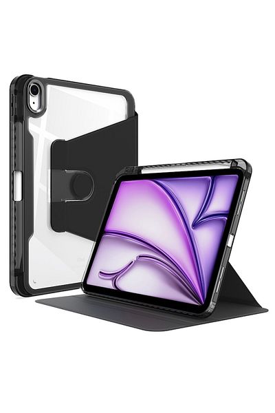 Rao Husa compatibila cu iPad Air 11 2024, Crystal Vision, M50, Premium Lexgard, Pitch Black