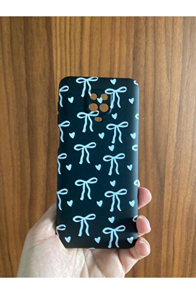 Newon Xiaomi Redmi Note 9S Ribbon/Bow Printed Inner Velvet Silicone Phone Cas...