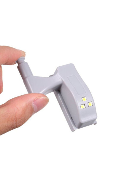 Mercaton Set 30 pcs Hinges for Furniture with LED Lighting, Grey, 7.5 x 4 x 2 cm