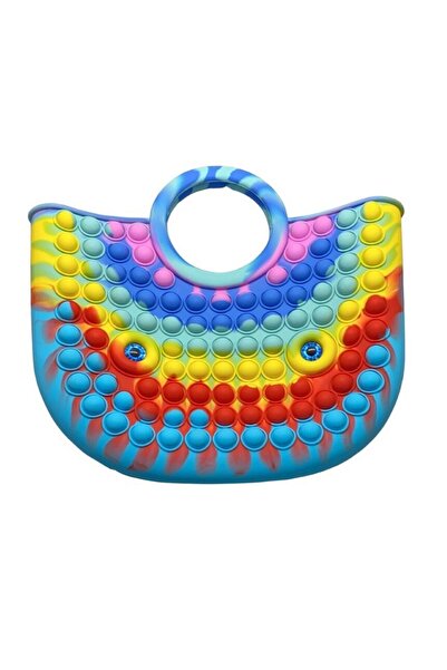 Royal Silicone Antistress Toy, Pop It Now And Flip It, Large Bag, 28 cm, Multicolor, Model 2