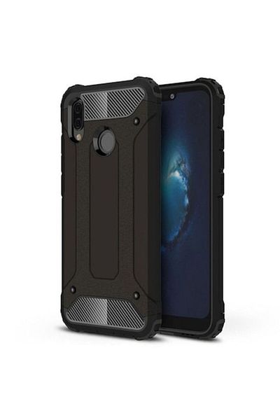 SOL Protective Case for Huawei P20 Lite, Protection, P61, Hard Plastic, Intense Dark