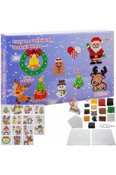İSP "Likesmart DIY Ironing Beads" craft set, 6000 beads, 15 templates,