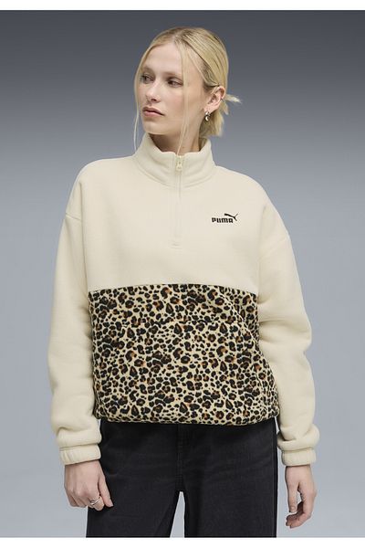 Puma Essentials Animal Print Relaxed Crew Γυναικεία