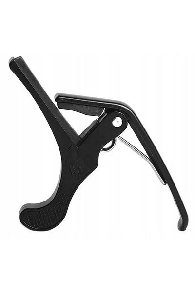dalip Capodastru pentru chitara acustica, 6 corzi, 14x9.5x1.2cm, plastic, Negru