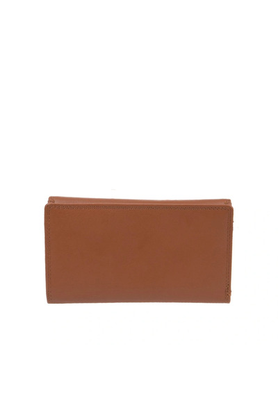 Generic Women's genuine leather wallet BG20322, Cognac