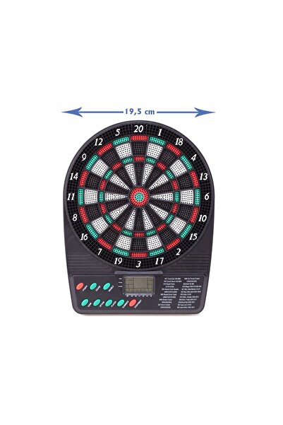 LikeSmart Joc Darts Electronic DartBoard, 3 Sageti, 18 Jocuri, efecte sonore, Afisaj LCD, control Vo
