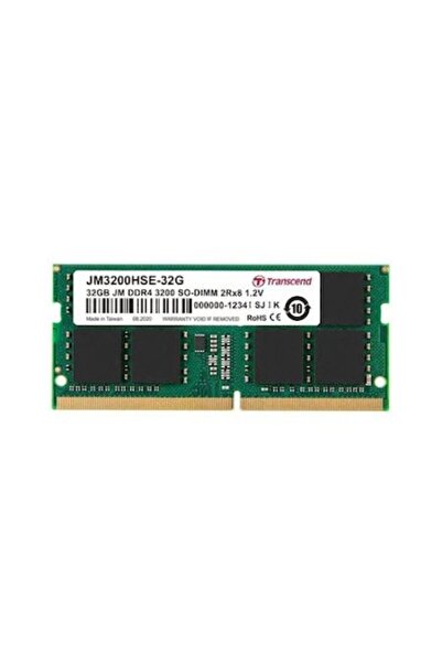 Transcend Memorie laptop 32GB DDR4, 3200MHz, SODIMM, CL22, 1.2V