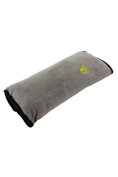dalip Seatbelt Protection Pillow, 28x11cm, Velvet Cover, Grey