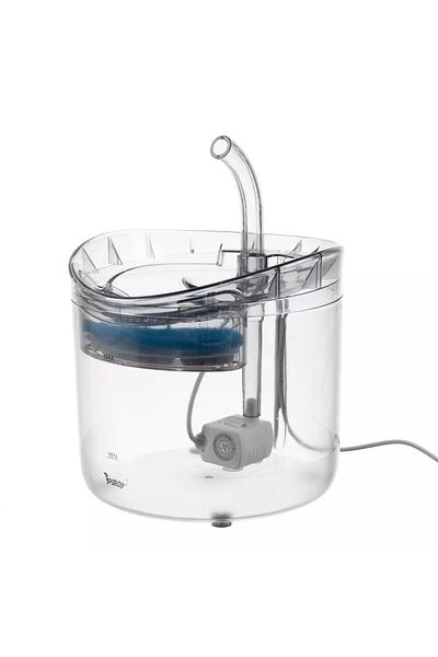 LikeSmart Fantana Automata de Apa Fountain 2 in 1, Filtru inclus, Rezervor 2 Litri, Bol 120 ML, Tran