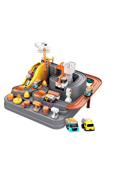 LikeSmart Circuit Interactiv pentru copii ISP "Likesmart Engineering Adventure", Fara Baterii, 2 Masinute, 1 E