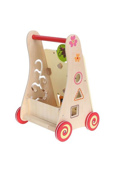 İSP "ISP WoodWalker" Wooden Walker for Children, 3 in 1, with Multiple Types of Play and