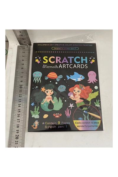 Flippy Set de 9 cărți razuibile, Flippy, cărți razuibile artistice, razuibil și colorat, multicolor
