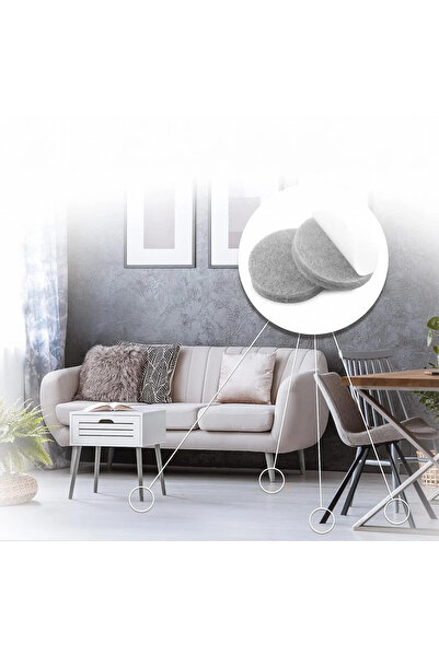 X-Protector Set de 215 protecții pentru mobilă, fetru, gri