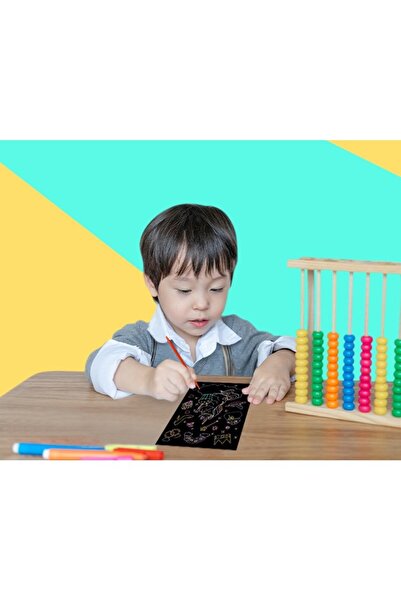 Flippy Set of 9 Scratch Cards, Flippy, Scratch ArtCards, +3 Years, Scratch and Color, Multicolor