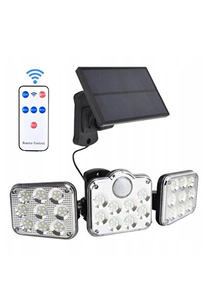 dalip Lampa LED pentru exterior cu incarcare solara, 138 LED-uri COB, senzor miscare, telecomanda, waterpr