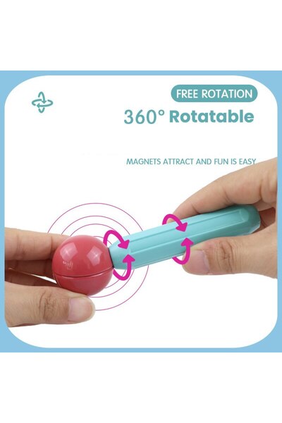 İSP "Likesmart Magnet Stick" magnetic construction set, 66 pieces, various construction possibilities