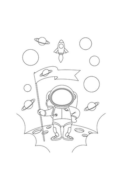 Flippy Set 9 Scratch ArtCards, Flippy, 19x14 cm, Space Model