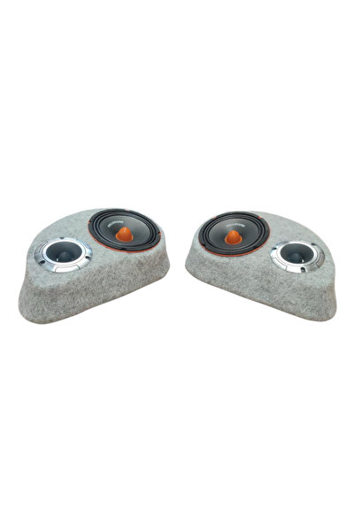 Lostgarage POLYESTERLİ BOŞ PANDİZOT 16 CM HOPARLÖR 10 CM TWEETER YUVALI GRİ M...