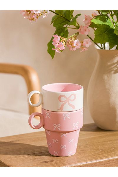 LC Waikiki Summer Collection Bow Printed Ceramic Mug 280 ml City