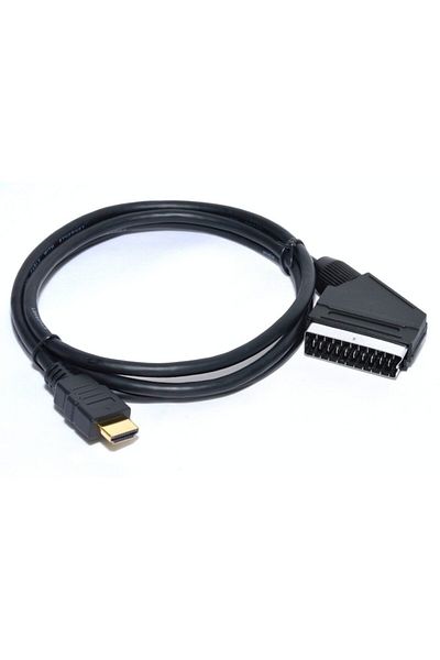 dalip Cablu video HDMI mascul la SCART mascul, 1,5 m, negru