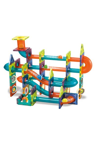 İSP Set Educativ si Creativ Magnetic "LikeSmart Magic Magnetic Blocks", 96 Piese, Traseu bile, Numer