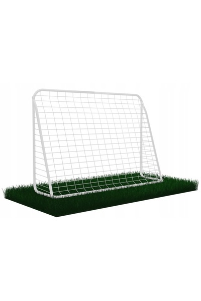 SERSIMO Poarta de fotbal pentru copii, 213x152x75 cm, alb – otel durabil, usor de asamblat