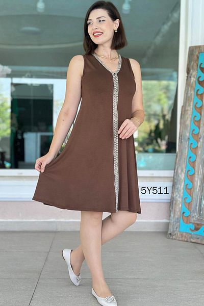 İnce Topuk Strip Glitter Crystal Fabric Dress 5Y511