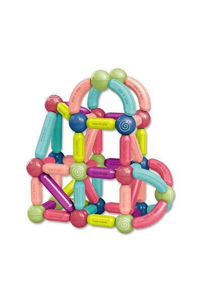 İSP "Likesmart Magnet Stick" magnetic construction set, 66 pieces, various construction possibilities