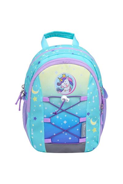 Belmil Mini Backpack Kiddy, Color Multicolor, Material Fabric, Dimension 23x20x9+6 cm, Motif Cute Unicorn