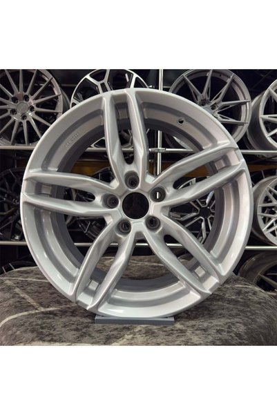 Emr 18 inç 5x112 A3 A4 Golf Jetta Passat Gümüş Jant Modeli (4 Adet)