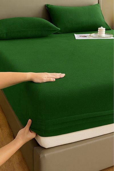 Mulberry Σετ σεντόνια Velvet Fabric Fitted 160x200+30 cm