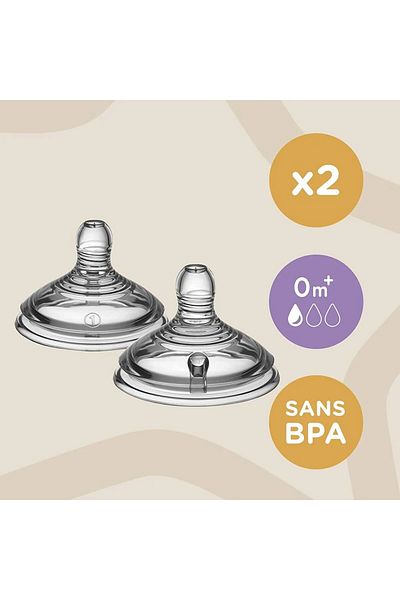 tommee tippee - Nature Baby Bottle Slow-Flow Pack Of 2