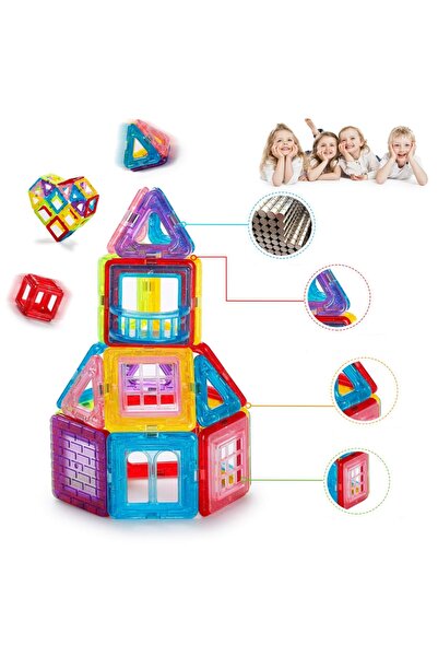 MalPlay 3D Magnetic Blocks 70 Pieces, Malplay, 107276