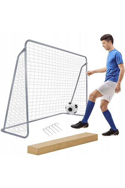 SERSIMO Poarta de fotbal din otel, 170x240cm, profil 32mm, cu elemente de fixare